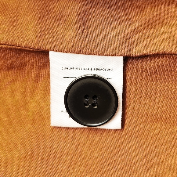 Oak + Fort Wool Blend Rust Colored Hidden Button Closure Coat Women's Size XS - Picture 6 of 8